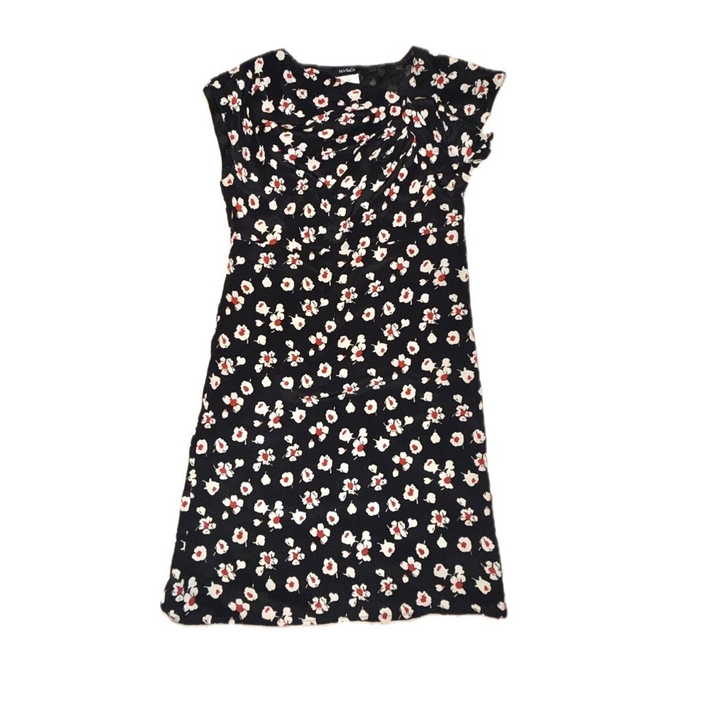 Used Vintage Max&C🔵Max🔵Mara Floral Silk Mini Dress