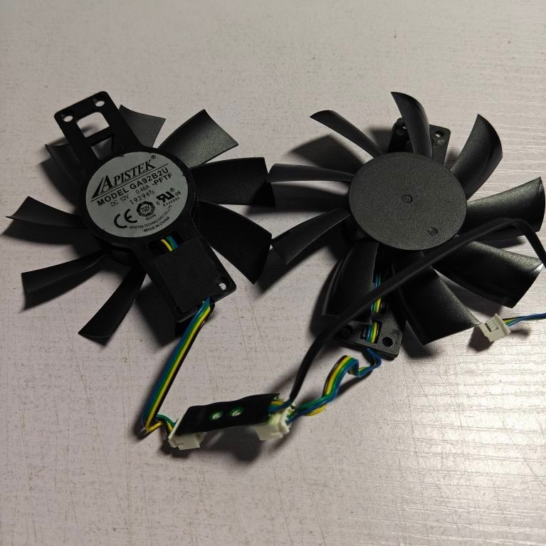 พัดลมการ์ดจอ พัดลมGPU Jieshuo Rx5700xt