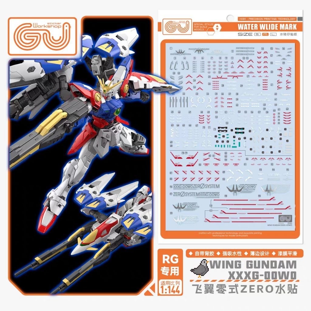 RG Wing Gundam Zero [GUGU Water Decal]