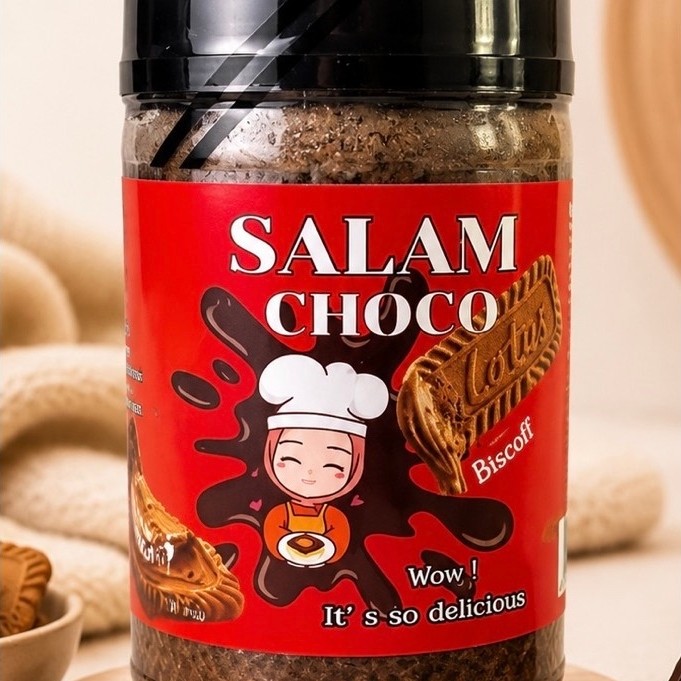 โกโก้ครั้นช์เคลือบช๊อกโกแลต โฮมเมด รสบิสคอฟ +/-270 กรัม แถมช้อนฟรี !!!พร้อมส่ง!!!