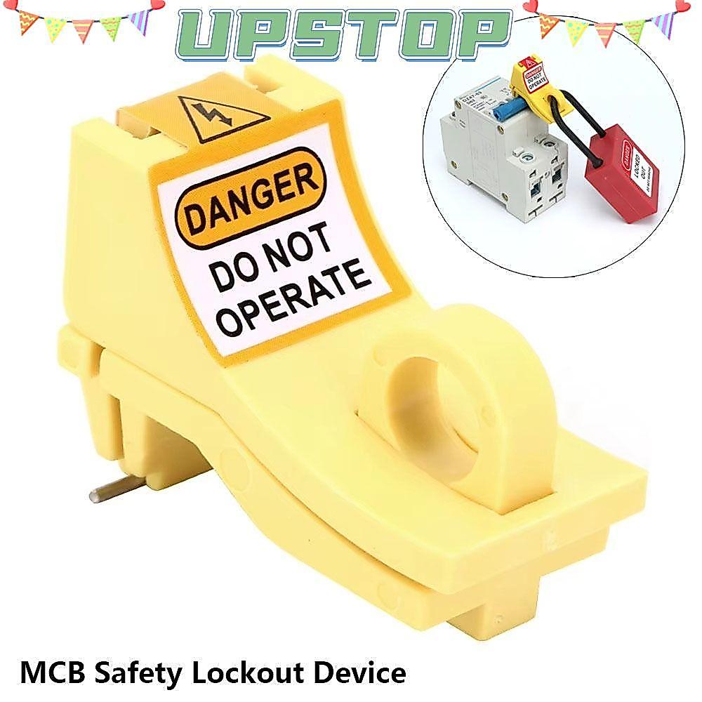 UPSTOPBO 1 ชิ้น Circuit Breaker Lockout อุปกรณ์, Outward Pin Compact Mechanical Design MCB Safety Lo