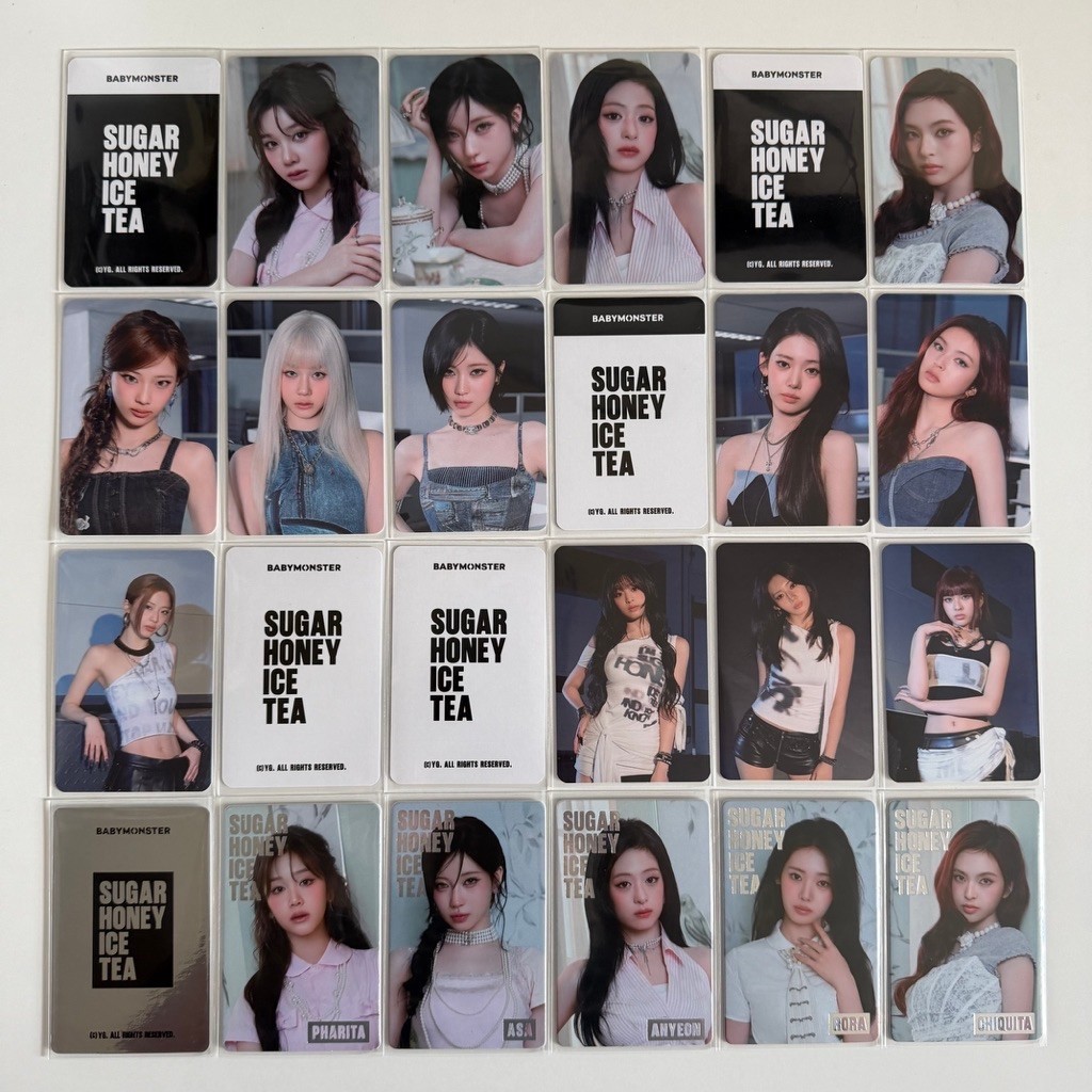 BABYMONSTER SUGAR HONEY ICE TEA MD Trading Card พร้อมส่ง