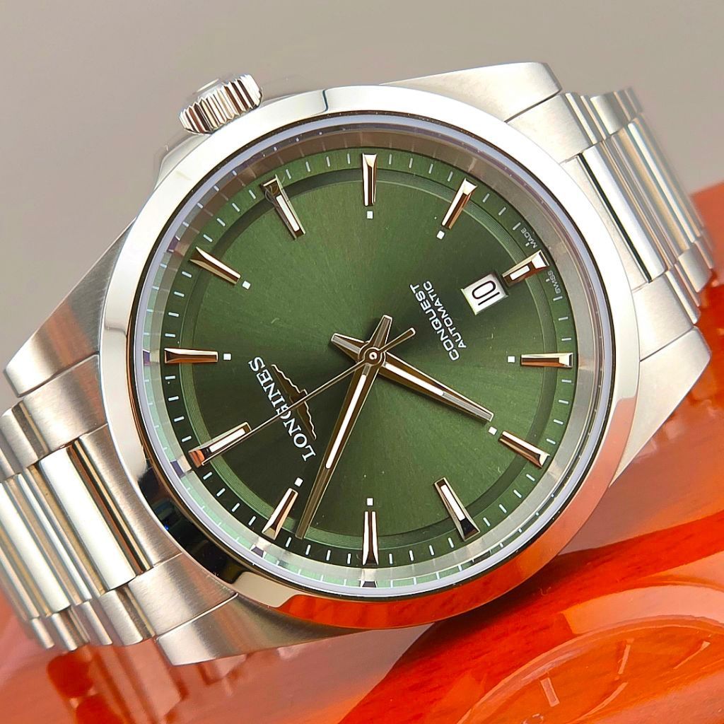LONGINES Conquest Automatic 41mm Sunray Green Dial Ref. L3.830.4.02.6