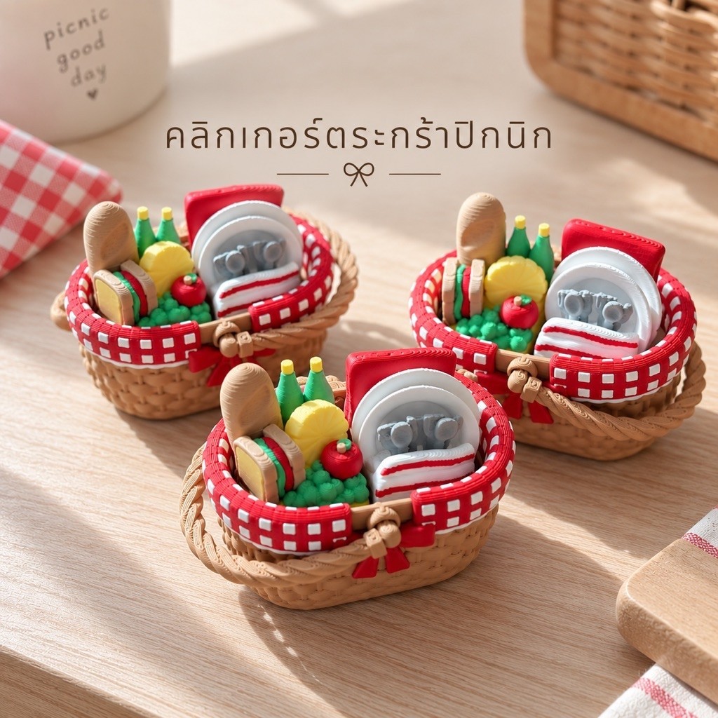 คลิกเกอร์ตระกร้าปิกนิก clicker picnic basket