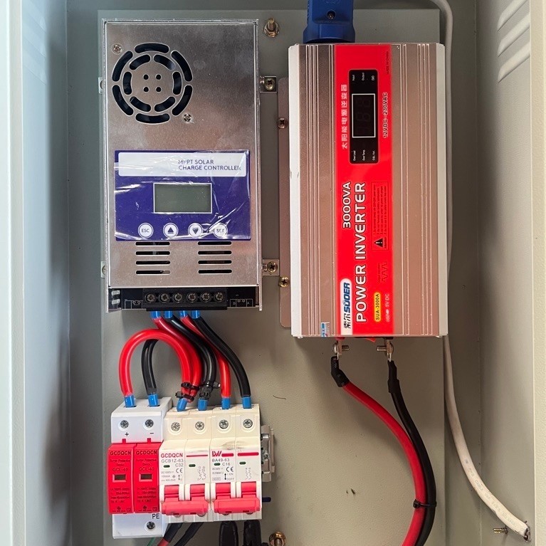 ชุดนอนนา โซล่าเซลล์ 3000W 12 V ตู้ชุดคอนโทรล อินเวอร์เตอร์ ชุดใช้โซล่าเซลล์