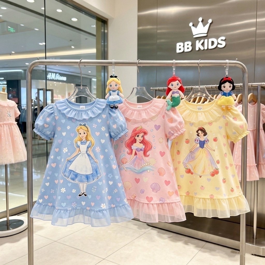 BB KIDS ชุดกระโปรง แฟชั่นฤดูร้อน
