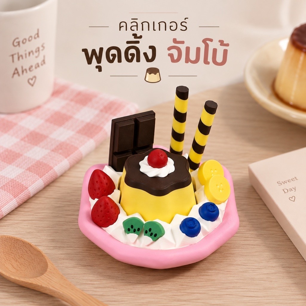 คลิกเกอร์พุดดิ้งจัมโบ้ jumbo pudding