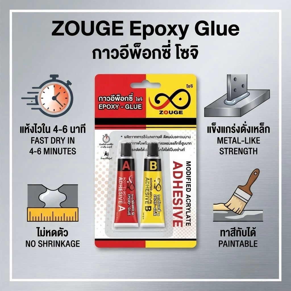 กาวอีพ็อกซี่ โซจิ (Zouge Epoxy Glue)