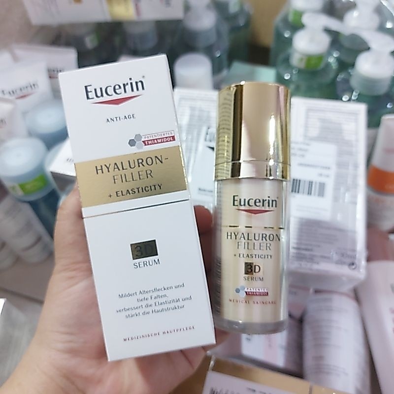 Eucerin Hyaluron-Filler + Elasticity 3D Serum 30ml | ยูเซอริน ไฮยาลูรอน เรเดียนซ์-ลิฟ ฟิลเลอร์ 3D เซรั่ม 30 มล.