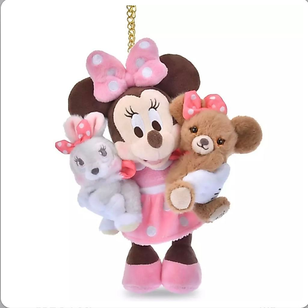 UniBestiez Eeyore, Rabbit & Minnie & Pudding Plush Keychain