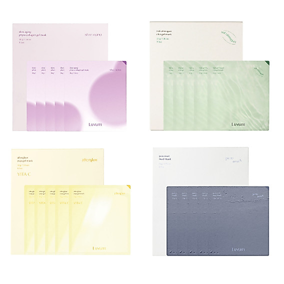Luvum Gel Mask Pack Collection 4type(คอลลาเจน, ซิก้า, ยูจา(ซิตรอน), โคลน)5ea