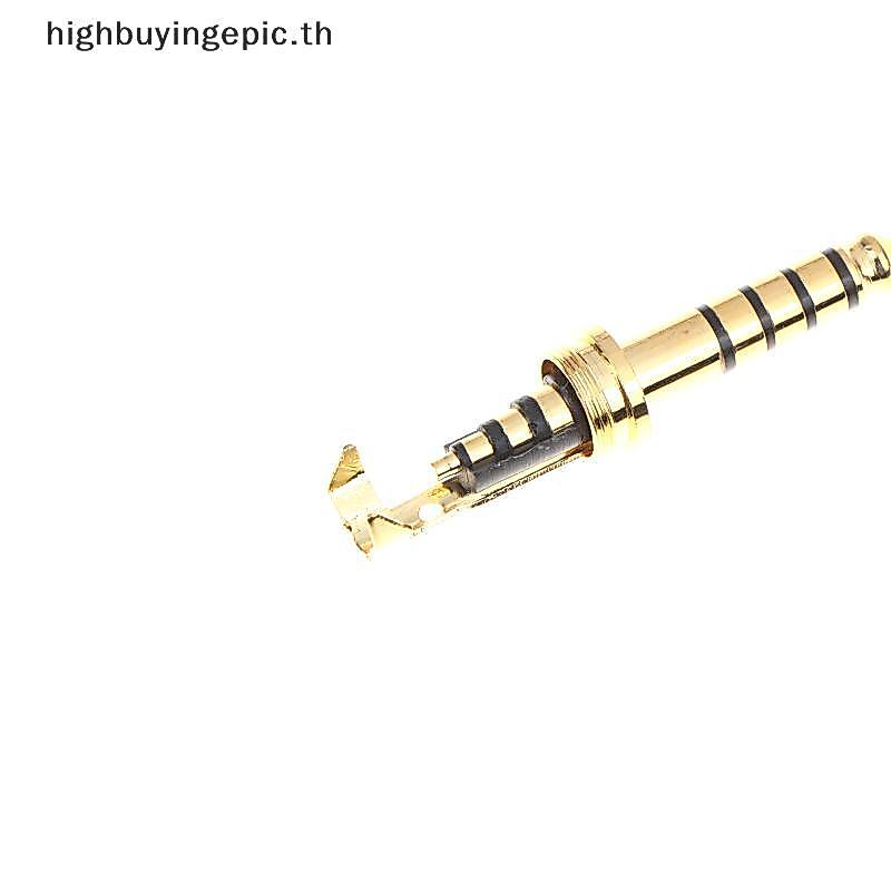HETH 4.4 มม.5 Pole Connector M75x05 ด้าย Pentaconn ปลั๊กสําหรับ Custom หูฟัง Balanced Audio สาย HETH