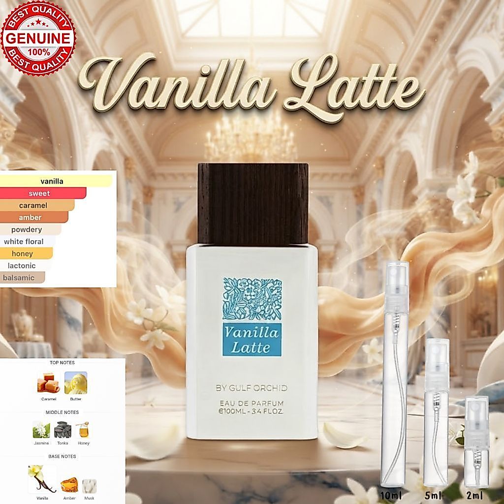 Vanilla Latte by Gulf Orchid น้ำหอมอาหรับแบ่งขาย 2/5/10 ml. ของแท้ 100% จัดส่งด่วน