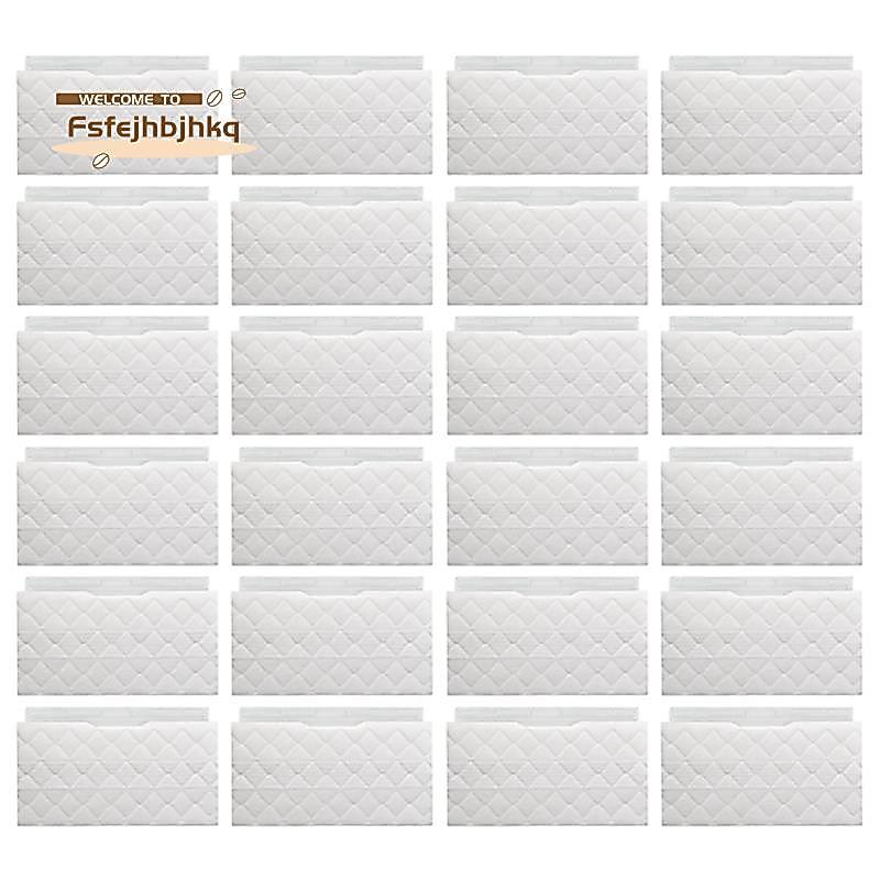 [fsfejhbjhkq]แผ่นทดแทน VACMOP 24 แพ็คสําหรับ VM252 VM200 VM190 VM250 VM251 Vacumn Mop,แผ่นซับแบบใช้แ