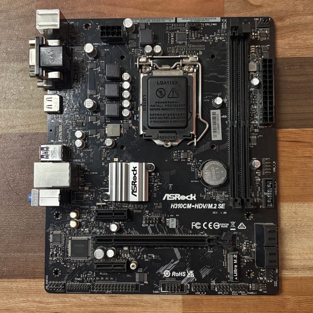 เมนบอร์ดมือสอง ASRock H310CM-HDV/M.2 SE LGA 1151v2 DDR4 มีช่อง M.2 รองรับ Gen 8/9 เทสผ่าน 100% CPU 2