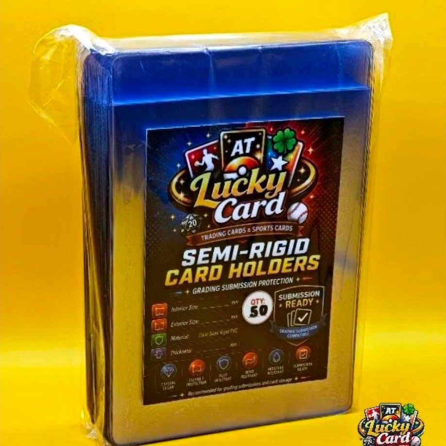 Semi Rigid Card Saver 50ใบ ซองกึ่งแข็งใส่การ์ด ซองส่งเกรด PSA BGS การ์ดโปเกมอน วันพีซ การ์ดบอล พร้อมส่ง