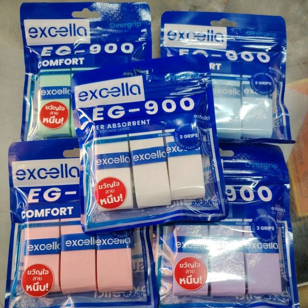 Excella super absorbent EG-900 กริปพันด้ามไม้แบด ไม้เทนนิส