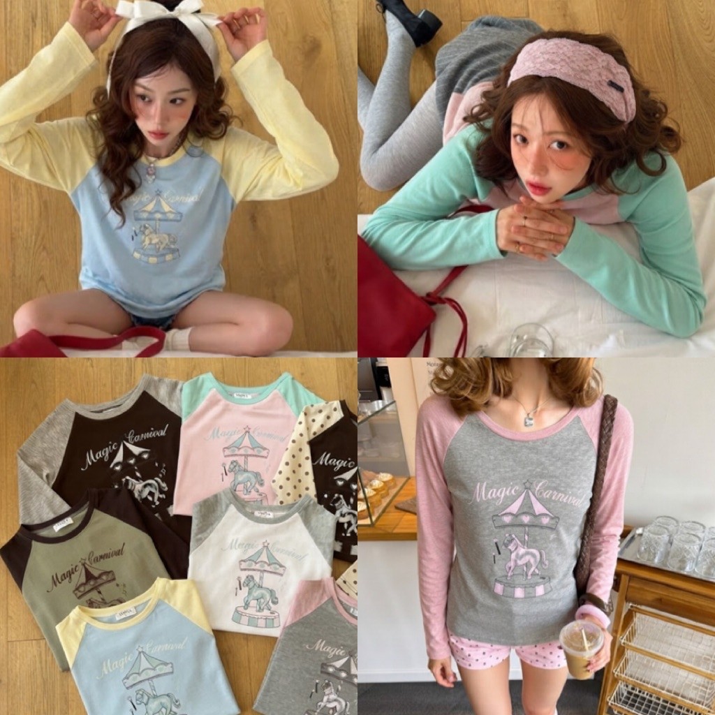 Magic Carnival Raglan Tee เสื้อลองสลีฟ