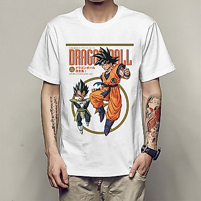 เสื้อยืดพิมพ์ลายการ์ตูนซุนหงอคงญี่ปุ่น ผ้าฝ้ายแท้ คอกลม แขนสั้น สไตล์ยูนิเซ็กซ์ S-5XL ฤดูร้อน02