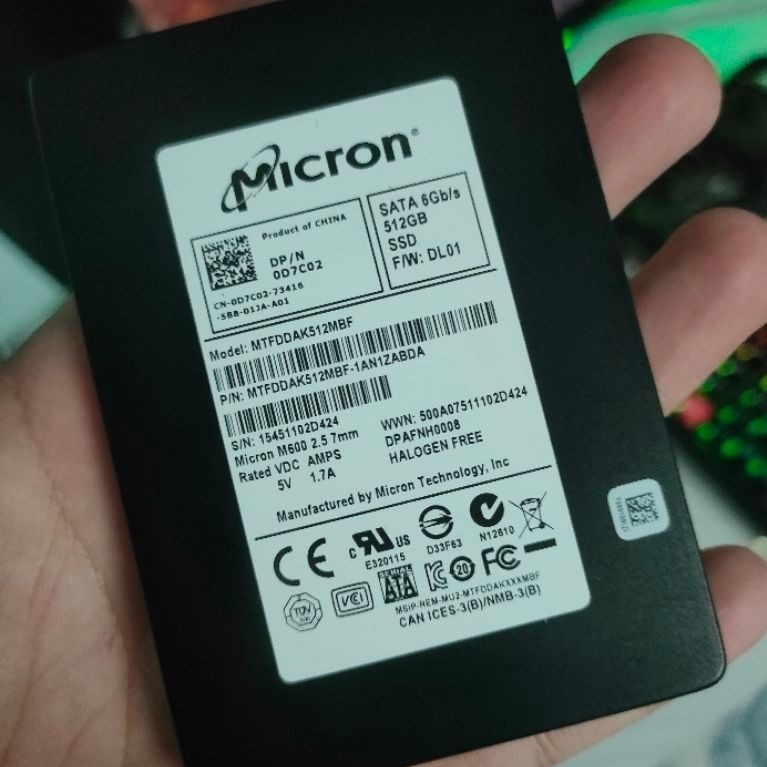 MICRON SSD SATA 512GB ราคาถูกๆ