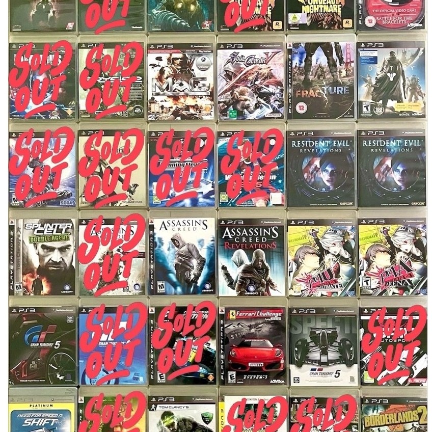 แผ่นเกม Ps3 มือสอง (7) / Red Dead / P4U / Splinter Cell / Narnia / Uncharted / Assassin’s Creed / Fi
