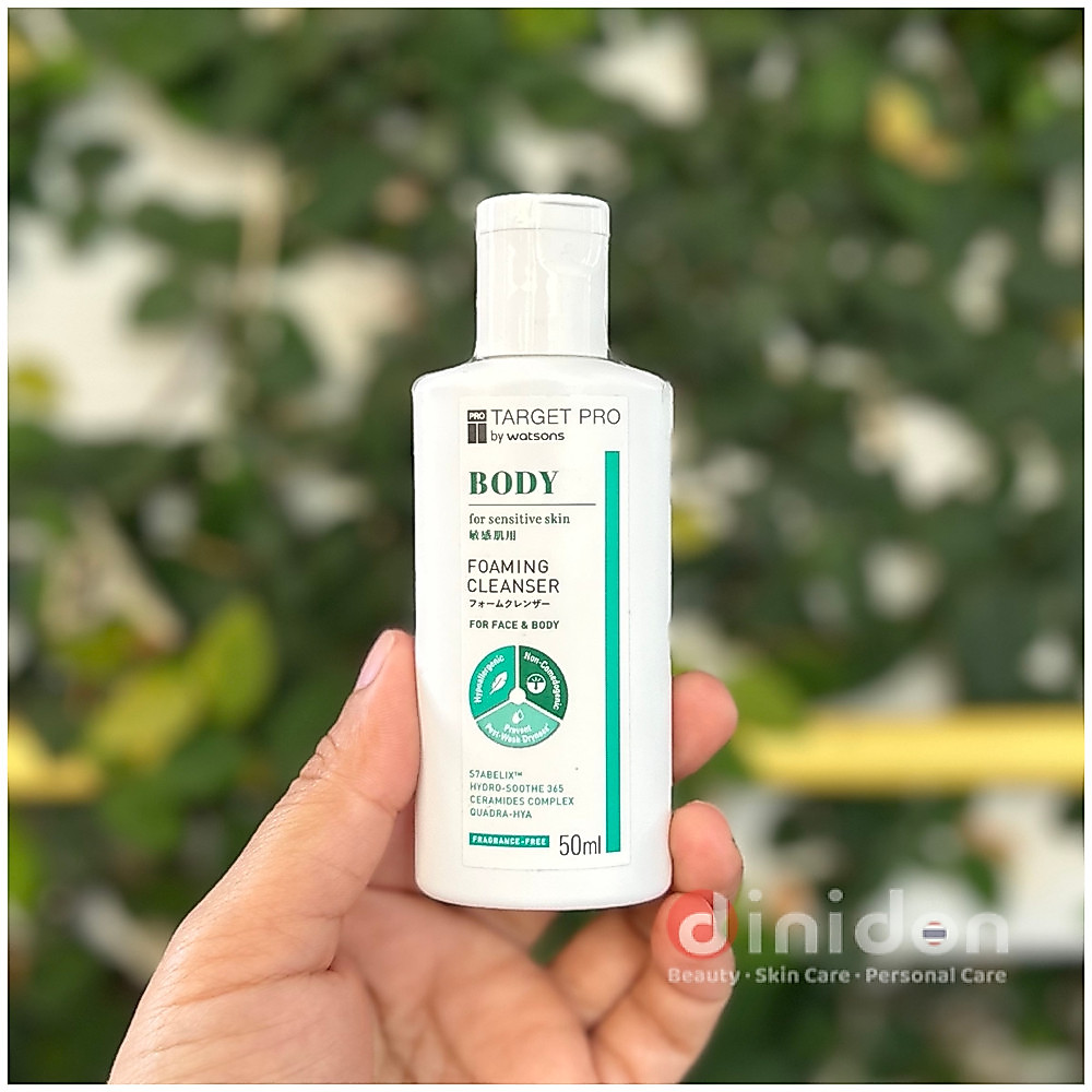 Target Pro by Watsons Body Care for Sensitive Skin 50 Ml. Foaming Cleanser[ขนาดทดลอง]