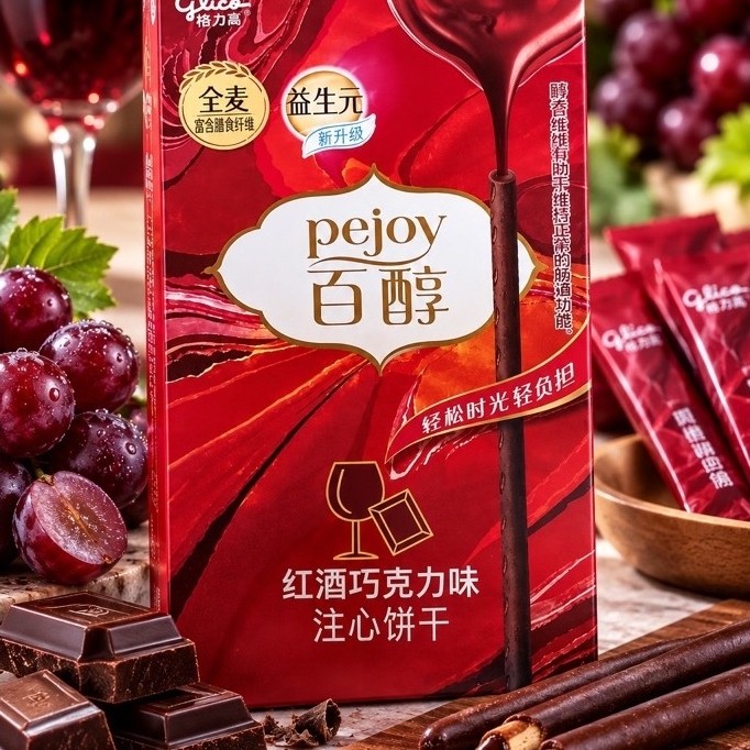Pejoy (格力高 百醇) รสไวน์แดงช็อกโกแลต
