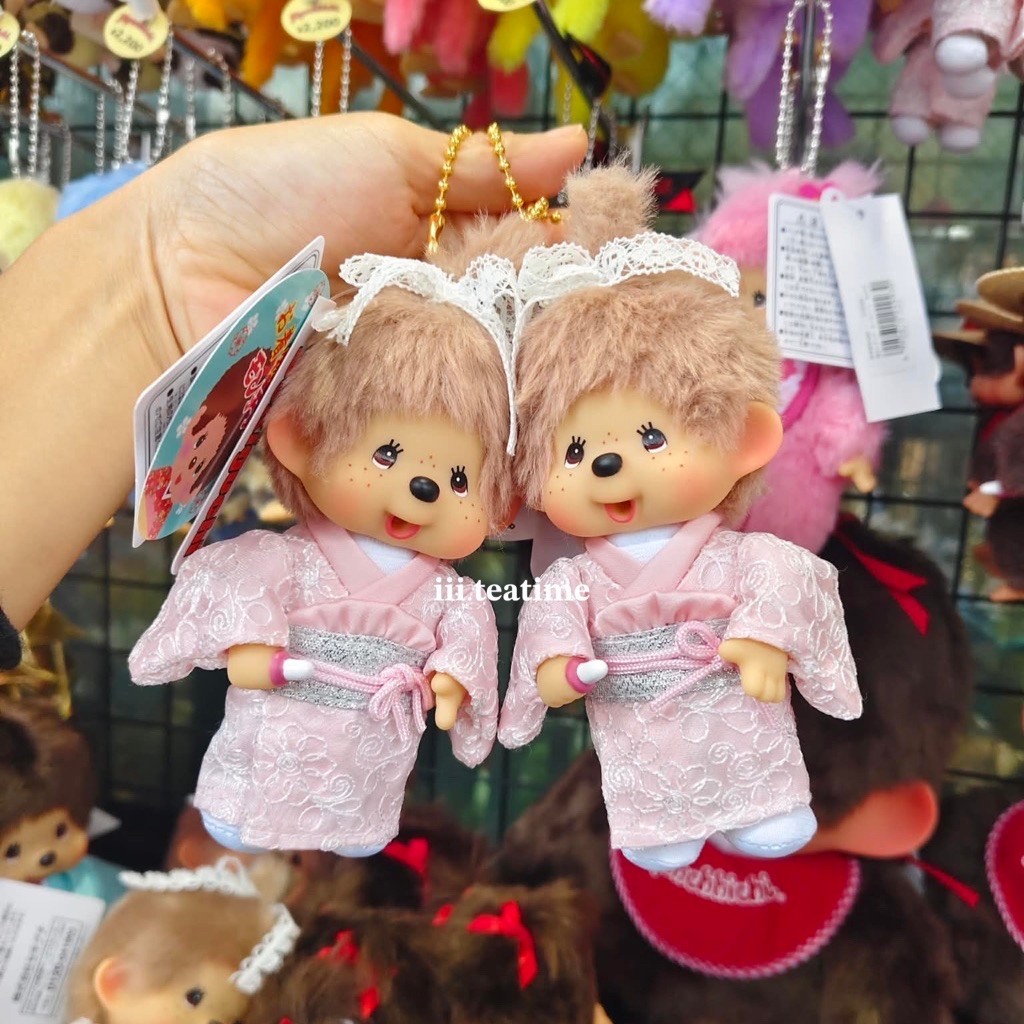 ꒰ พร้อมส่ง ꒱ สินค้า Monchhichi แท้ 🇯🇵 พวงกุญแจม่อนชิ พวงกุญแจ Monchhichi Babichhichi x Tuffy สุดน่าร