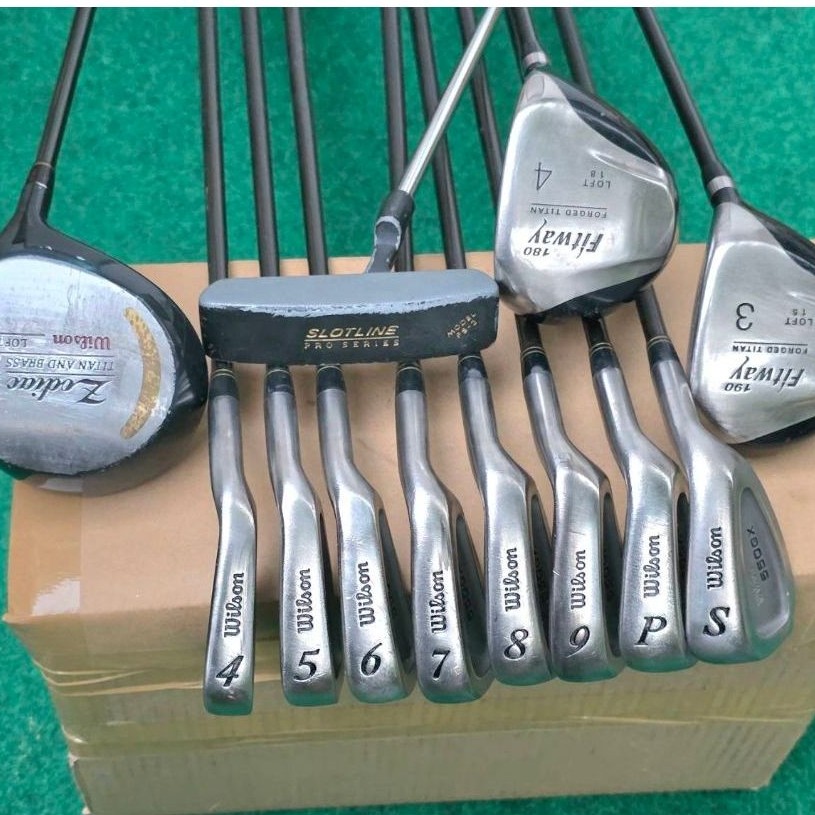 Sale 9.9:ไม้กอล์ฟมือสอง ชุดกอล์ฟผู้ชาย เหล็กของ Wilson 550GX กราไฟต์ มือสอง สภาพดี (ไม่มีถุง)