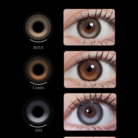 แบ่งขาย MYFiPN Vivienne Westwood สี Beige รายวัน เลนส์ไม่หมุน ค่าสายตา-200