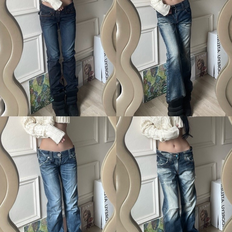 [13/09] ยีนส์ขายาวเอวต่ำมือสอง งาน Japan/USA