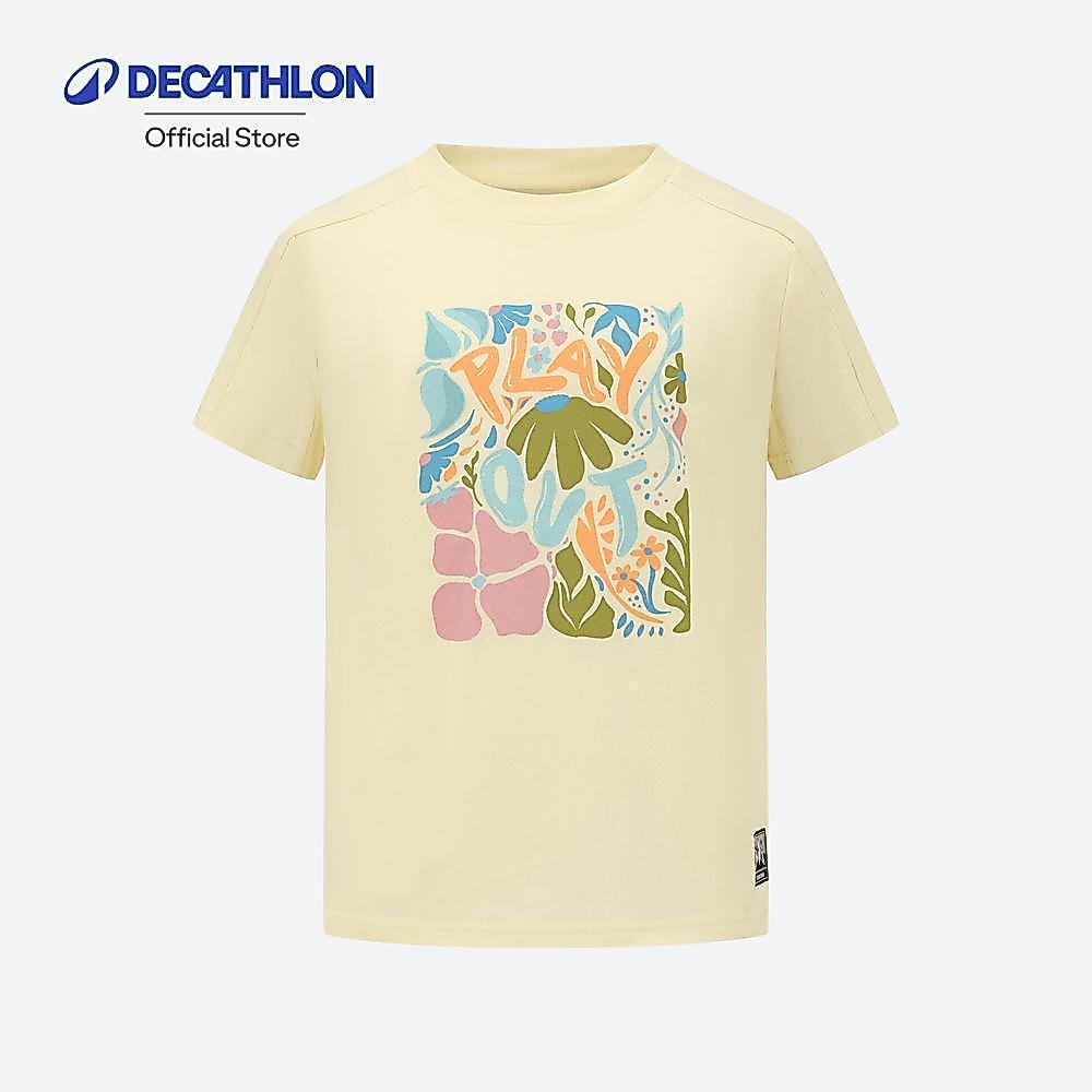 Decathlon Hiking Junior Nh100 T-Shirt 15 Years เสื้อเดินป่าสำหรับเด็กอายุ 7-15 ปี รุ่น Nh100