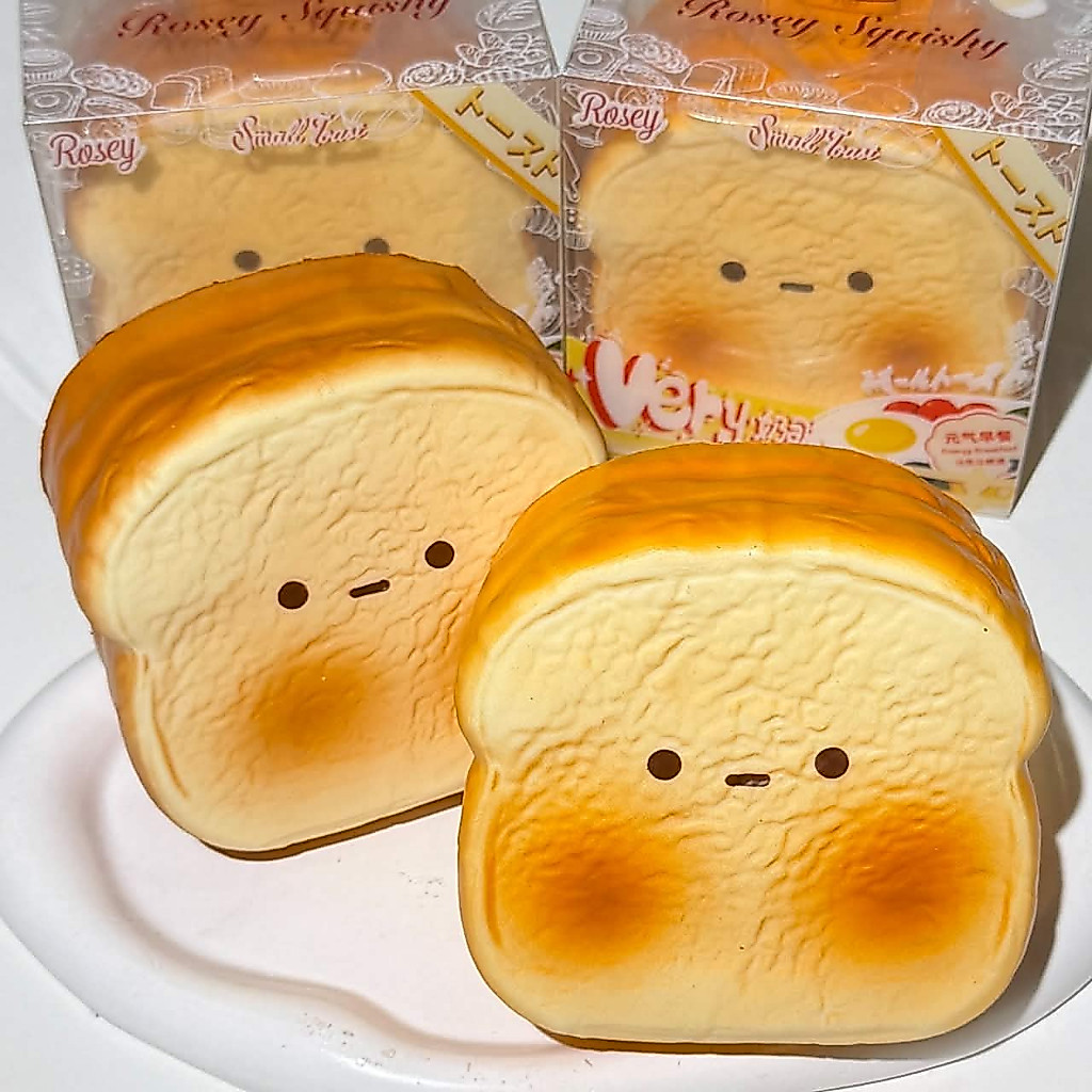 (ของแท้/มือ1) คอลใหม่ Rosey Mini Toast Squishy สกุชชี่โรซี่ โทสต์มินิ หอม สโลว์