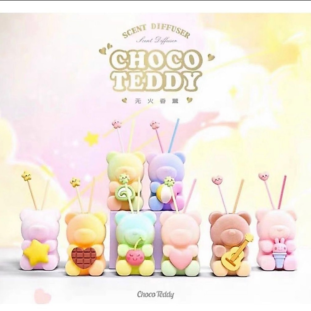 (สินค้าพร้อมส่ง!!!🇹🇭)✨️✨️(รหัส:200)SCENT DIFFUSER CHOCO TEDDY Blind Box(หมีน้ำหอม)