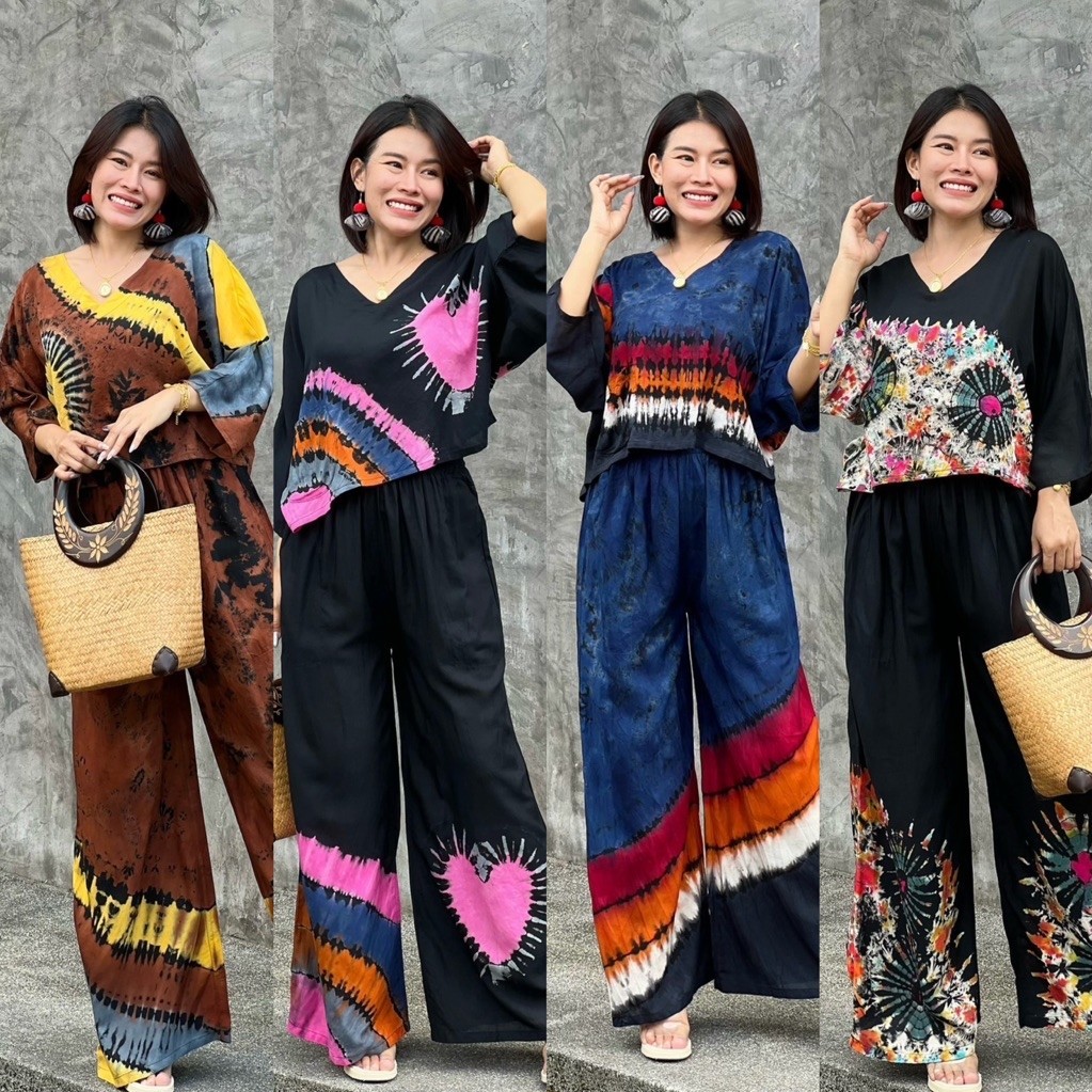 ชุดมัดย้อม แขนค้างคาว เเขนในตัวเสื้อ สุดเก๋ กดเลย” มีโค้ดส่วนลด“