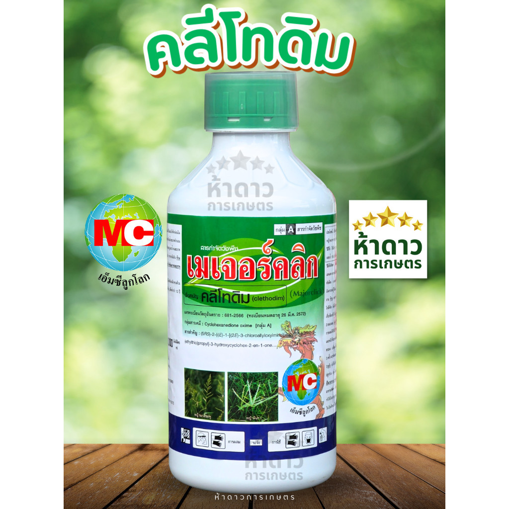 คลีโทดิม เมเจอร์คลิก ตราเอ็มซีลูกโลก ตัวจริงเรื่องปราบหญ้าใบแคบ! หญ้าดอกขาว หญ้าตีนนก หญ้าแพรก เอาอยู่!
