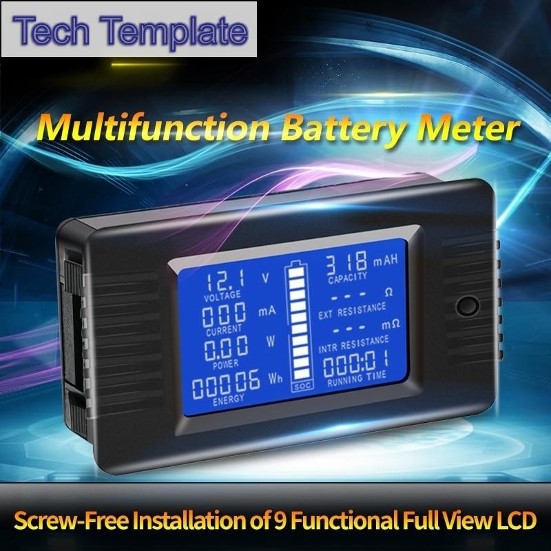 Pzem - 015 Pzem - 013 Dc 0-200 V 10 A 100 A 200 A 300 A เครื่องวัดแรงดันไฟฟ้าสําหรับรถยนต์