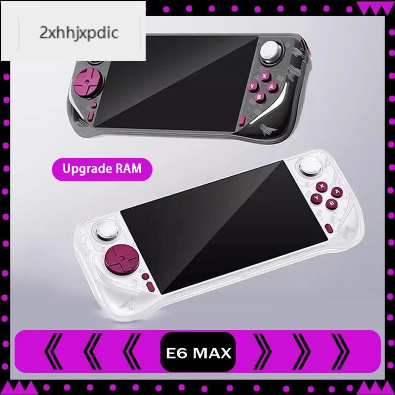 GAMEMT E6 MAX อัพเกรดหน่วยความจํา Android คอนโซลเกมมือถือ 5 นิ้ว Touch หน้าจอ IPS 5G WiFi มือถือ RPG