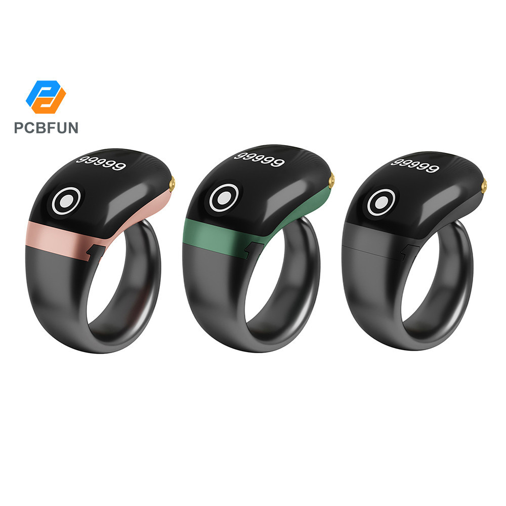 Pcbfun S7pro ที่วางแหวนแบบเปลี่ยนได้ APP อัจฉริยะนับนิ้วเคาน์เตอร์ Type-C แหวนอัจฉริยะบลูทูธเคาน์เตอ
