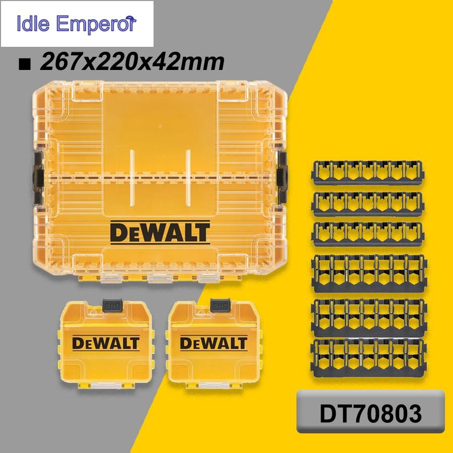 Dewalt Original ขนาดใหญ่ Tough กรณีไขควงบิตกล่องเก็บเครื่องมืออุปกรณ์เสริม 3PCS 26.7x22x4.2 มม.DT708