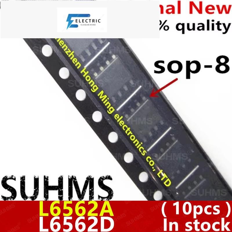 (10 ชิ้น) 100% ใหม่ L6562 L6562D L6562DTR L6562A L6562ADTR sop8