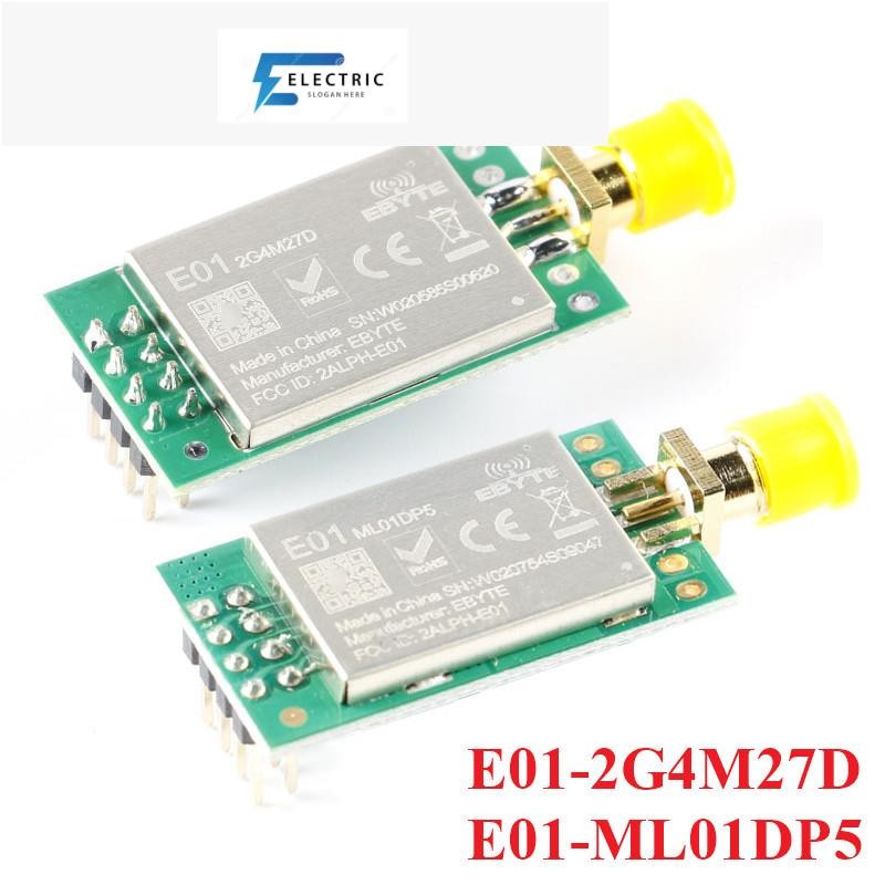 Nrf24l01 E01-ML01DP5 E01-2G4M27D 2.4G nRF24L01P + PA + LNA ยาวช่วง 2500 M 5000 M RF Wireless Transce