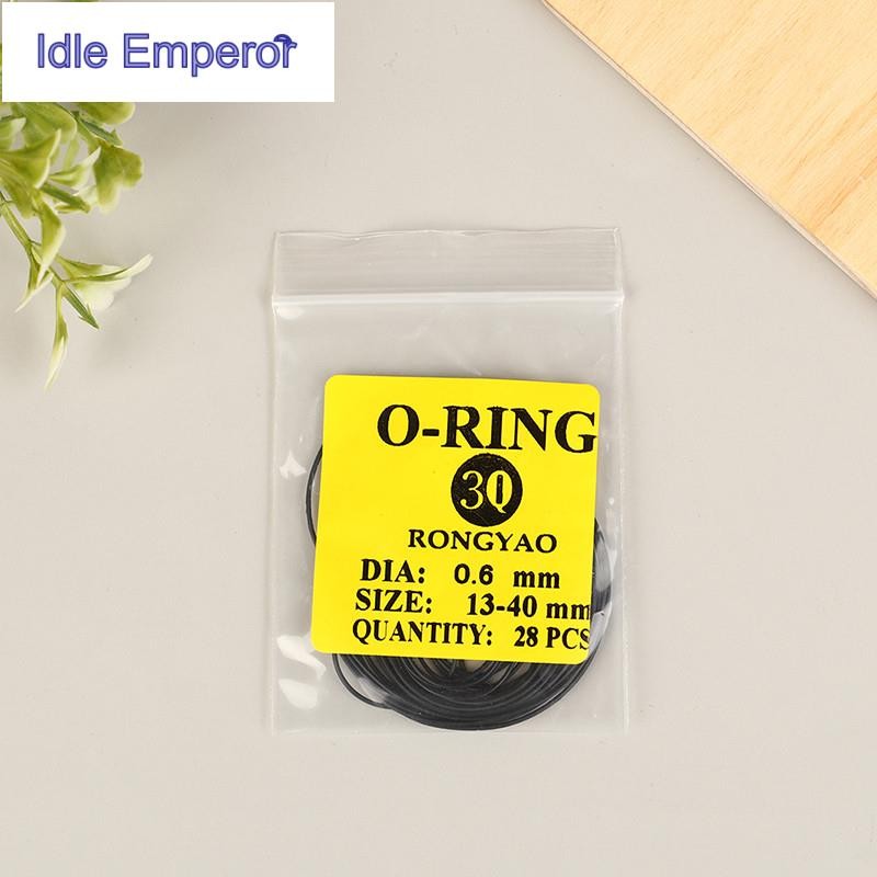 Tar 1 แพ็ค 0.5/0.6/0.7/0.8 มม.นาฬิกา O-แหวนยางกันน้ํานาฬิกาปกหลังปะเก็น N