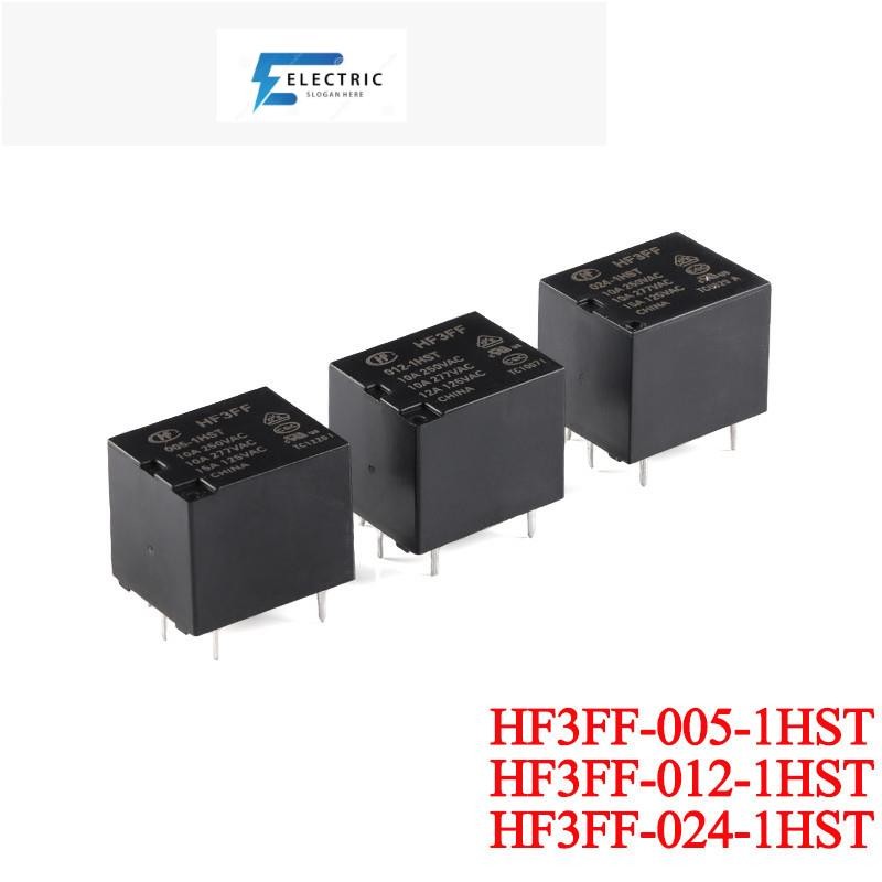2 ชิ้น/1 ชิ้น HF3FF/005-1HST 012-1HST 024-1HST JQC-3FF/024-1HST(555) 5VDC 12VDC 24VDC DC 5V 12V 24V 