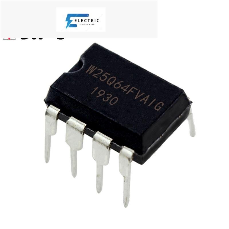 5PCS W25Q64FVAIG 25Q64FVA1G 8M Burning DIP8 pin