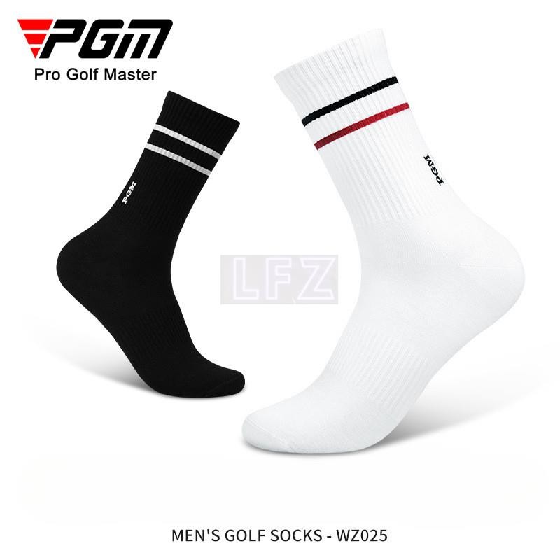 PGM WZ025 ถุงเท้ากอล์ฟผู้ชายถุงเท้าบอลกีฬาระบายอากาศถุงเท้ากลางนุ่มสบายยืดหยุ่นถุงเท้าบอล