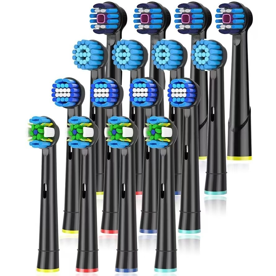 Yunchi แปรงสีฟันไฟฟ้าหัวเปลี่ยน Sensitive Clean EB17 Black Rod หัวแปรงสําหรับแปรงสีฟันไฟฟ้า oral-B D