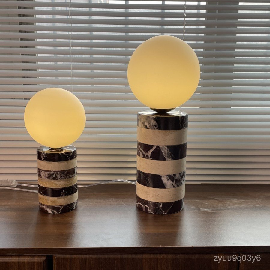 Vintage Modern Minimalist Design Table Lamp Designer Edition Natural Marble Table Lamp Hotel Homesta