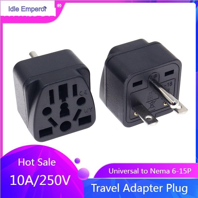 North American US NEMA 6-15P อะแดปเตอร์ปลั๊กแปลงไฟ 10A 250V 1 ชิ้น