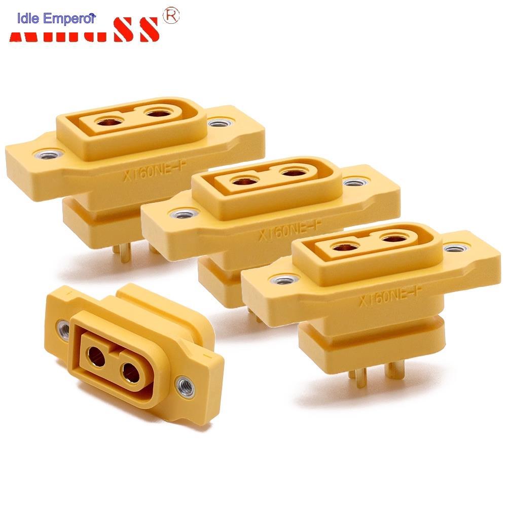 5pcs Amass XT60 XT60NE-F XT60NE DC500V 20A ปลั ๊ กชุบทองแบตเตอรี ่ สําหรับ Rc FPV Drone เครื ่ องบิน